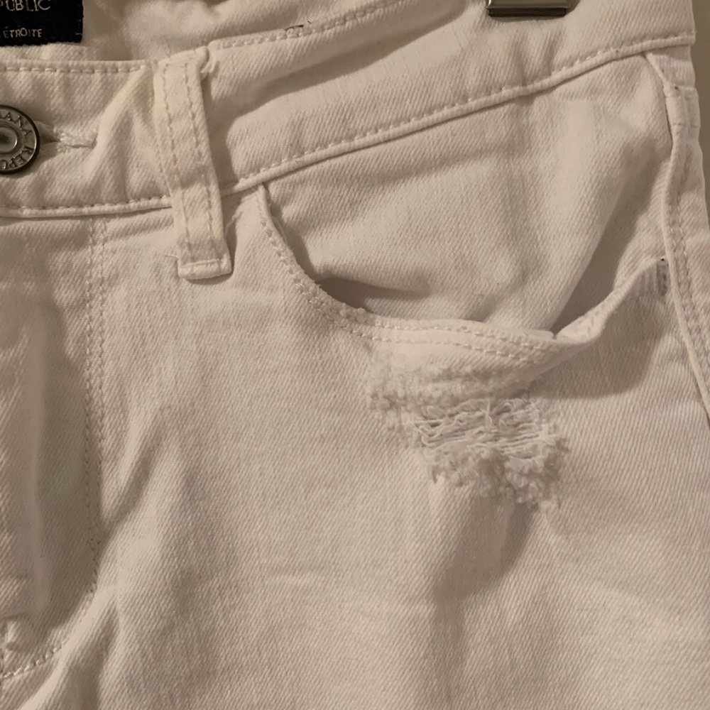 White BR skinny jeans - Picture 4 of 5